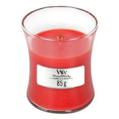Woodwick Ovalna vaza za sveče , Rdeča roba, 85 g