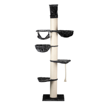 RHR Quality Praskalnik Maine Coon Tower Dark Grey Crown