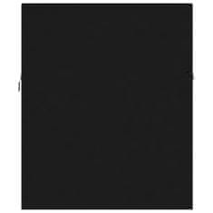 Vidaxl 2-delni komplet kopalniškega pohištva črne barve iverna plošča