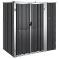 Vidaxl Vrtna lopa za orodje antracitna 161x89x161 cm pocinkano jeklo