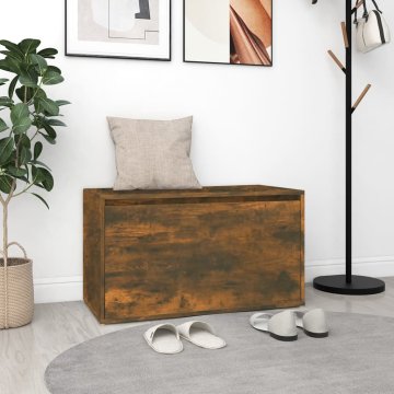 Vidaxl vidaXL Klop za hodnik, 80x40x45 cm, dimljen hrast