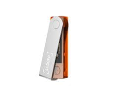Ledger Nano X denarnica za kriptovalute, Bluetooth, USB-C, prozorno oranžna