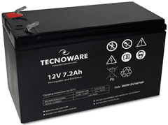Tecnoware akumulator, 12V, 7,2Ah, črn (EACPE12V7A2TWP)