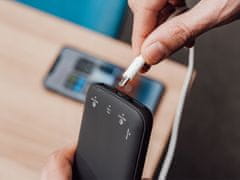 Blow PB20D powerbank, 20.000mAh, Quick Charge 3.0, polymer baterija, LED zaslon, črn