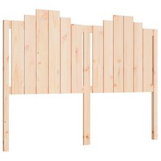 Vidaxl Posteljno vzglavje 141x4x110 cm trdna borovina
