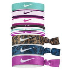 Nike MEŠANI TRAKOVI ZA LASE 9 KOS, SPRANJE TEAL/SANGRIA/AKTIVNO ROZA | NA NJO