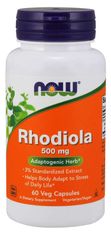 NOW Foods Rhodiola rosea (rožnata kamnina), 500 mg, 60 zeliščnih kapsul
