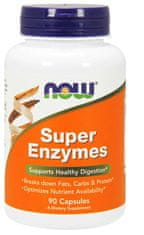 NOW Foods Super Enzymes, kompleksni prebavni encimi, 90 kapsul