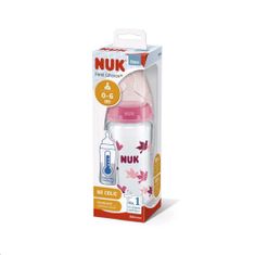 Nuk FC steklena otroška steklenička z uravnavanjem temperature 240 ml roza