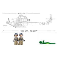 Sluban Army Model Bricks M38-B0838 Bojni helikopter AH-1Z Viper