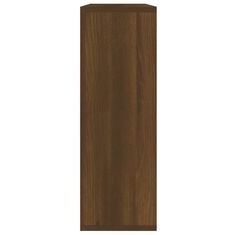 Vidaxl Stenska polica rjavi hrast 104x20x58,5 cm inženirski les