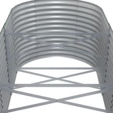 Vidaxl Visoka greda iz prašno premazanega jekla 620x80x68 cm antracit