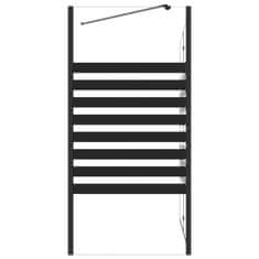 Vidaxl Črtasta tuš kabina 120x68x130 cm kaljeno steklo