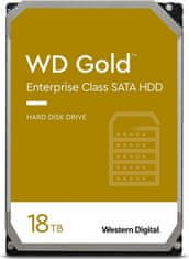 Western Digital Gold Enterprise Class trdi disk (HDD), 18 TB, 7200, 6Gb/s, SATA (WD181KRYZ)