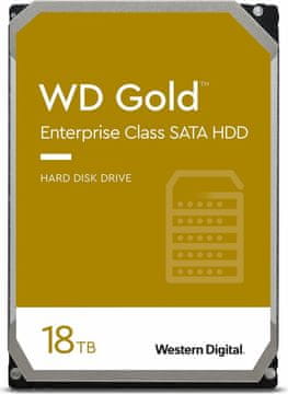 Western Digital Gold Enterprise Class trdi disk (HDD), 18 TB, 7200, 6Gb/s, SATA (WD181KRYZ)