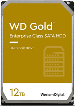 Western Digital Gold Enterprise Class trdi disk (HDD), 12 TB, 7200, 6Gb/s, SATA (WD121KRYZ)