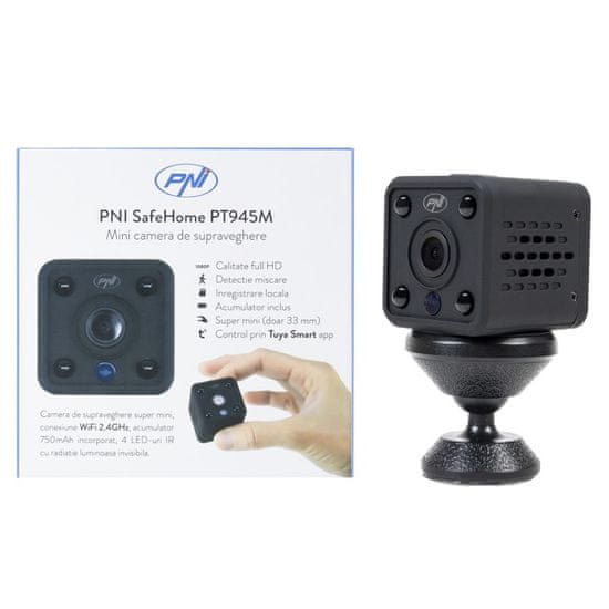 PNI SafeHome PT945M,1080P,WiFi mini, akumulator, Tuya