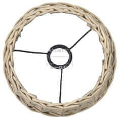 Vidaxl Senčilo za svetilko pleteno 30x20 cm naravne barve