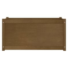 Vidaxl Vrtno cvetlično korito medeno rjavo 100x50x50 cm trdna borovina