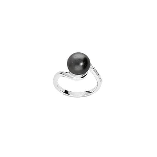 Brilio Silver Eleganten srebrn prstan s pravim tahitijskim biserom TA/SR05575A