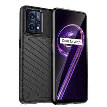 MG Thunder silikonski ovitek za Realme 9 Pro Plus, črna