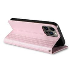 MG Magnet Strap knjižni usnjeni ovitek za iPhone 13 Pro, roza