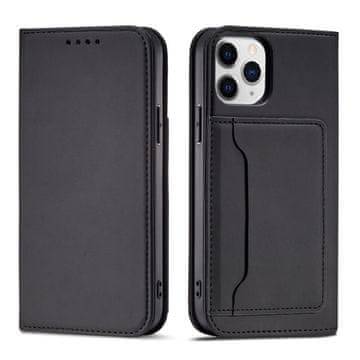 MG Magnet Card knjižni usnjeni ovitek za iPhone 12, črna