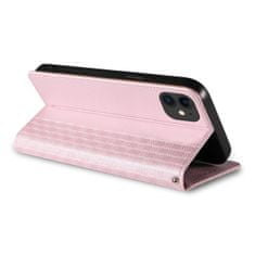 MG Magnet Strap knjižni usnjeni ovitek za iPhone 12, roza
