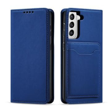 MG Magnet Card knjižni usnjeni ovitek za Samsung Galaxy S22 Plus, modro