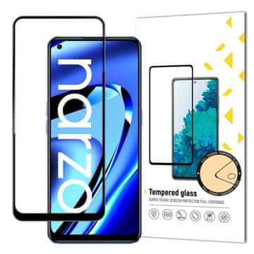 MG Full Glue Super Tough zaščitno steklo za Realme Narzo 50A, črna