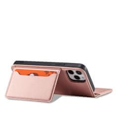 MG Magnet Card knjižni usnjeni ovitek za iPhone 12, roza