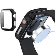 Tech-protect Defense 360 ovitek z zaščitnim steklom za Apple Watch 4/5/6/SE 44mm, črna