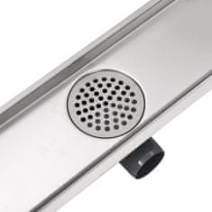 Vidaxl Kanaleta za Tuš 630x140 mm Nerjaveče Jeklo