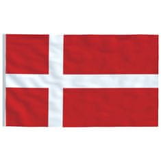 Vidaxl Danska zastava in drog 6,23 m aluminij