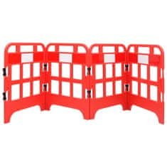 Vidaxl Prometne ovire 4 kosi rdeče 75x75x100 cm