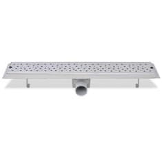 Vidaxl Kanaleta za Tuš Mehurčki 630x140 mm Nerjaveče Jeklo