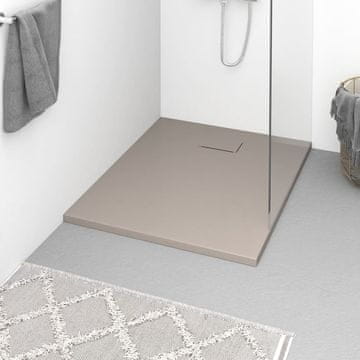 Vidaxl vidaXL Tuš kad, SMC, rjava, 100 x 80 cm
