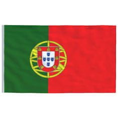 Vidaxl Zastava Portugalske in drog 6,23 m aluminij
