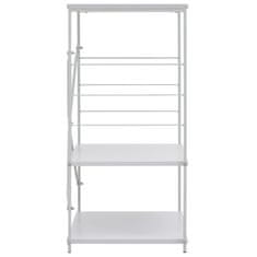 Vidaxl Omarica za mikrovalovno pečico bela 60x39,6x79,5 cm iverna pl.
