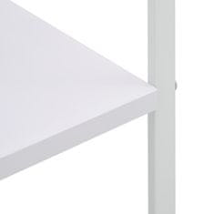 Vidaxl Omarica za mikrovalovno pečico bela 60x39,6x123cm iverna plošča