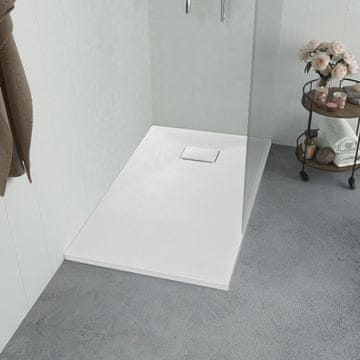 Vidaxl vidaXL Tuš kad, SMC, bela, 90 x 70 cm