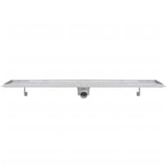 Vidaxl Kanaleta za tuš 2 kosa 1030x140 mm nerjaveče jeklo