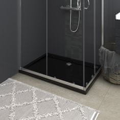 Vidaxl Pravokotna ABS tuš kad črna 70x100 cm