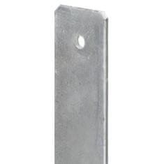 Vidaxl Ograjna sidra 6 kosov srebrna 7x6x60 cm pocinkano jeklo