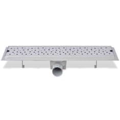 Vidaxl Kanaleta za Tuš Mehurčki 530x140 mm Nerjaveče Jeklo