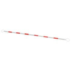Vidaxl Zložljive palice za prometni stožec 2 kosa plastika 130-215 cm