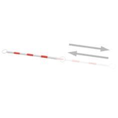 Vidaxl Zložljive palice za prometni stožec 2 kosa plastika 130-215 cm