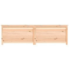 Vidaxl Zunanja škatla za blazine 200x50x56 cm trden les jelke