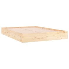 Vidaxl Posteljni okvir iz trdnega lesa 200x200 cm