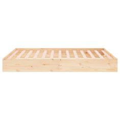 Vidaxl Posteljni okvir iz trdnega lesa 200x200 cm